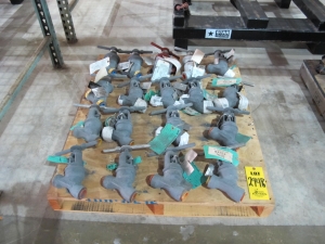 LOT PALLET W/ (18) ASSORTED VALVES (W-51) LOADING & HANDLING FEE $15-